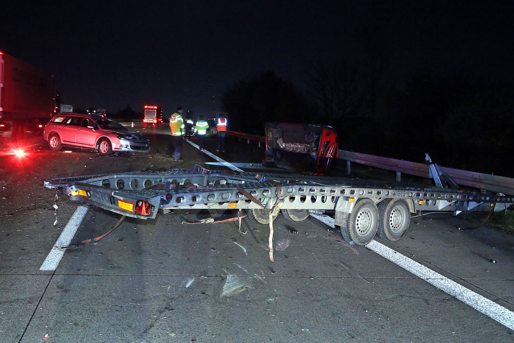 Unfall mit Autotransporter auf der A4 FRM Regionalfernsehen